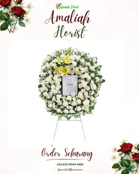 Krans Bunga Duka Karang Caya