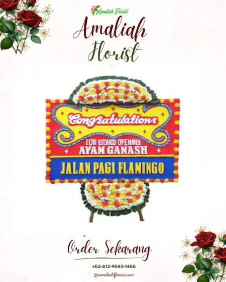 Sewa Papan Bunga Karang Caya